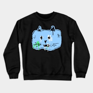 Blue Cat Crewneck Sweatshirt